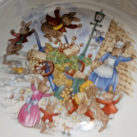 Vtg Royal Doulton Bunnykins 3 pc. English Fine Bone China – Plate, Bowl, Cup - Picture 11 of 16
